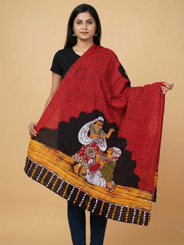 Hand painted thick cotton shawls